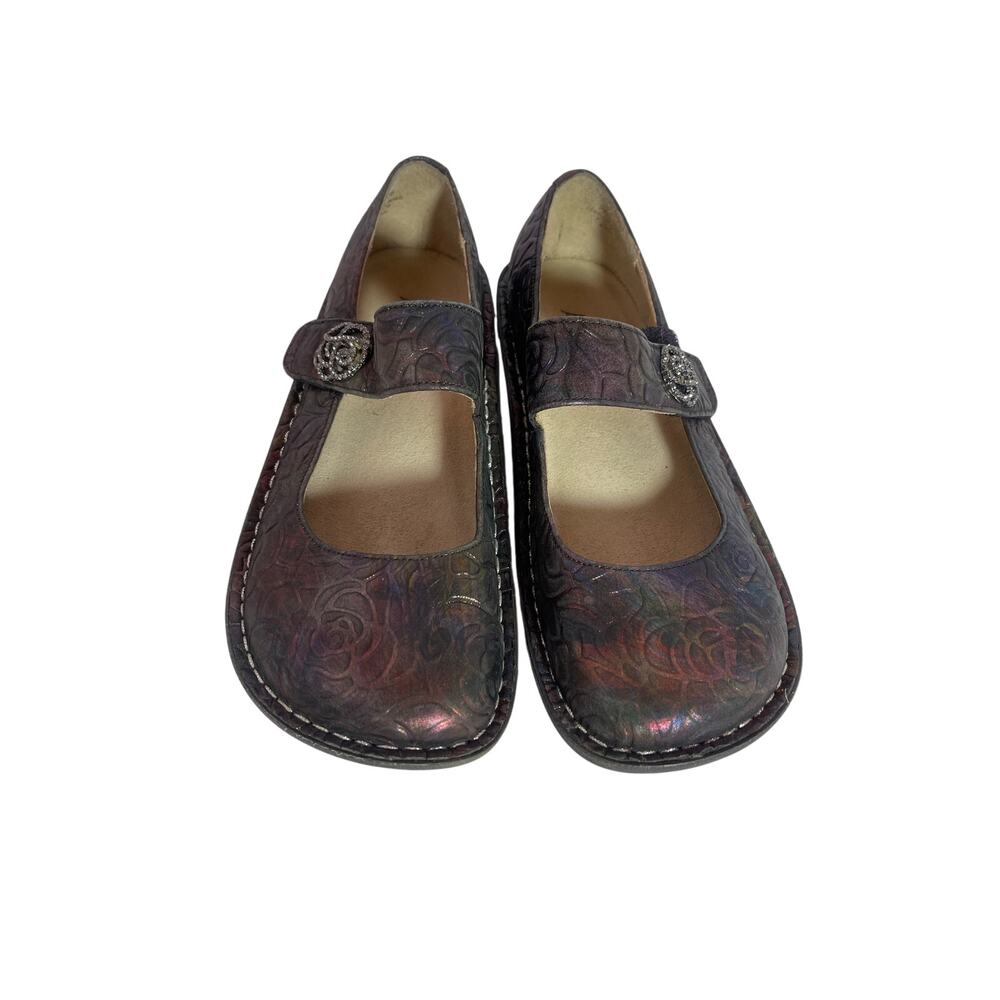 EUC Alegria Paloma Rose Shadow Multi Color Mary Jane Size 36 euro 6-61/2 us